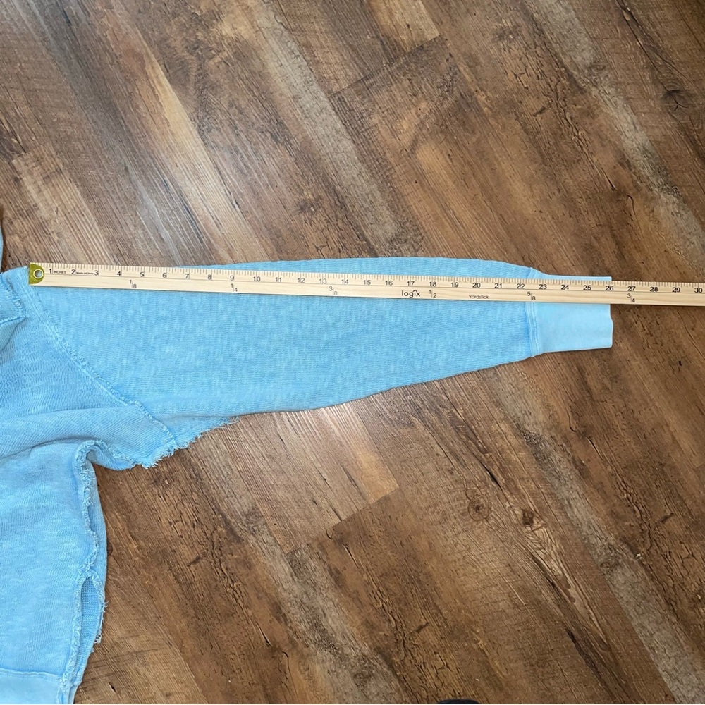 We The Free Free People Timmy Turtleneck Blue Oversized Sweater Women’s Large - Picture 13 of 13